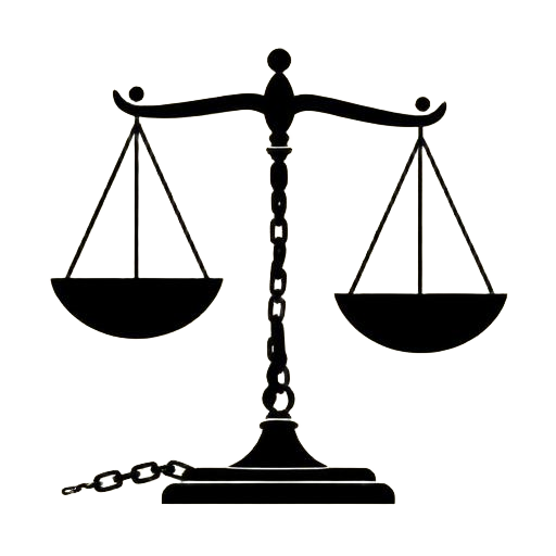 Broken scale of justice