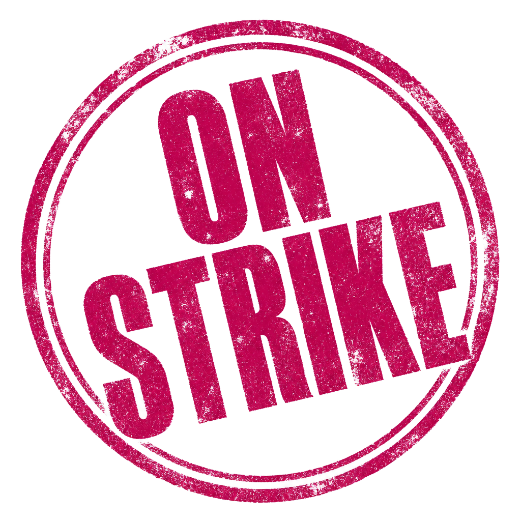 On Strike stamp